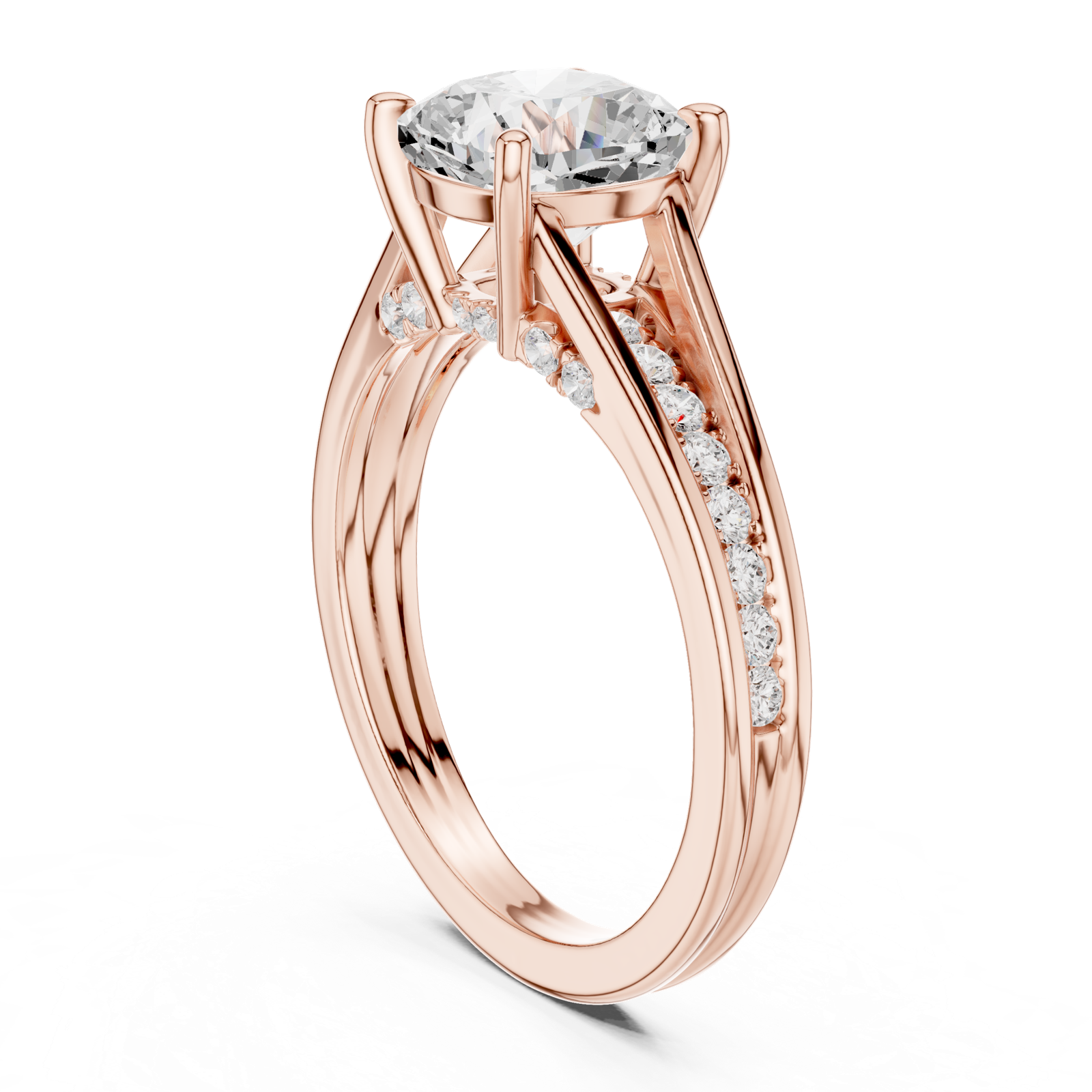 Gold Ring DDLR-993, Rose Gold