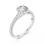 Gold Ring LR-0011, White Gold, view 2