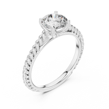 Gold Ring LR-0011, White Gold, view 2