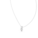 Gold Pendant GPD-0047, White Gold, view 2
