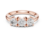 Gold Ring DDLR-610, Rose Gold, view 4
