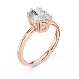 Gold Ring DDLR-927, Rose Gold, view 2