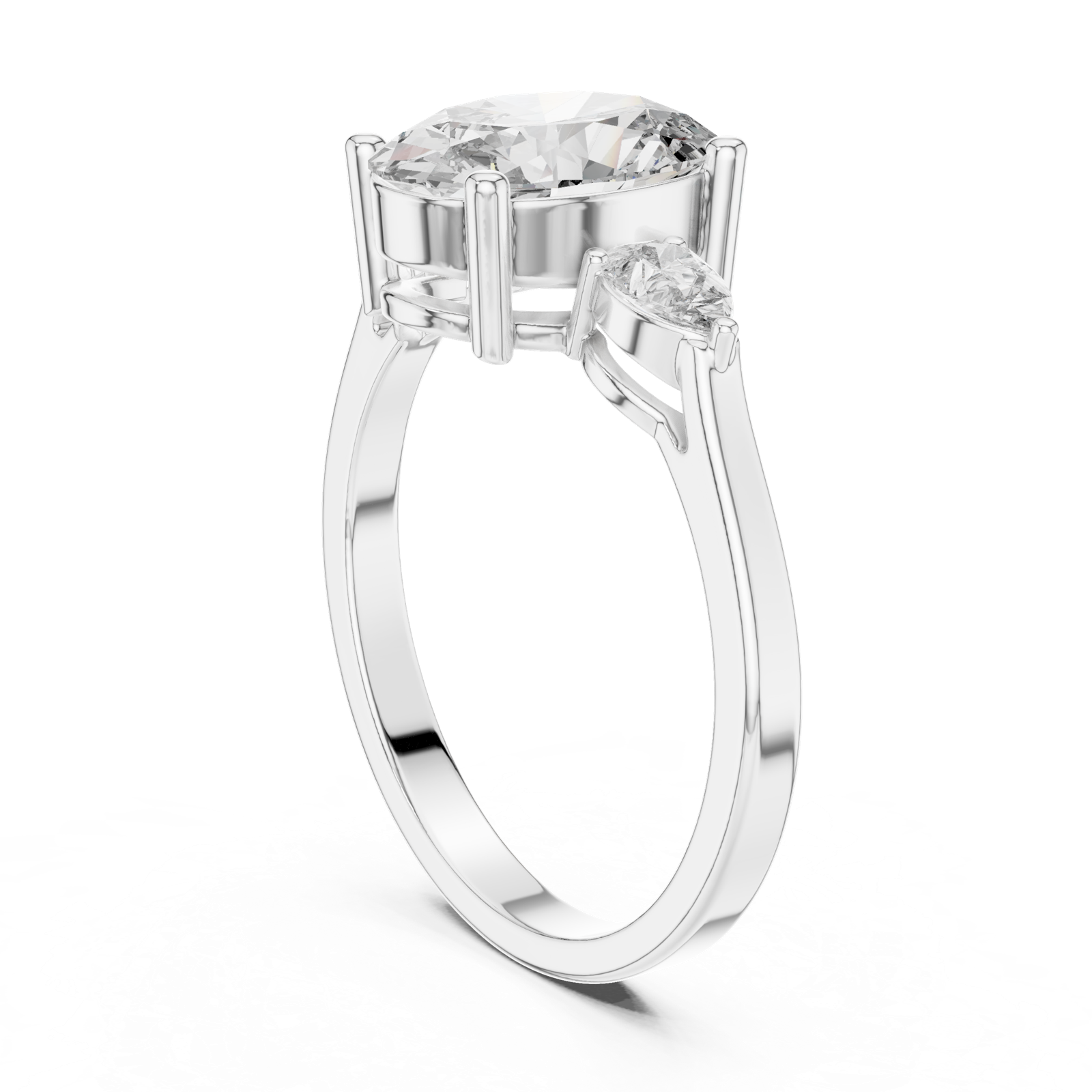Gold Ring ALJLR-491, White Gold