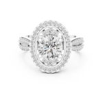 Gold Ring DDLR-401, White Gold, view 4