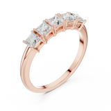 Gold Ring DDLR-424, Rose Gold, view 2