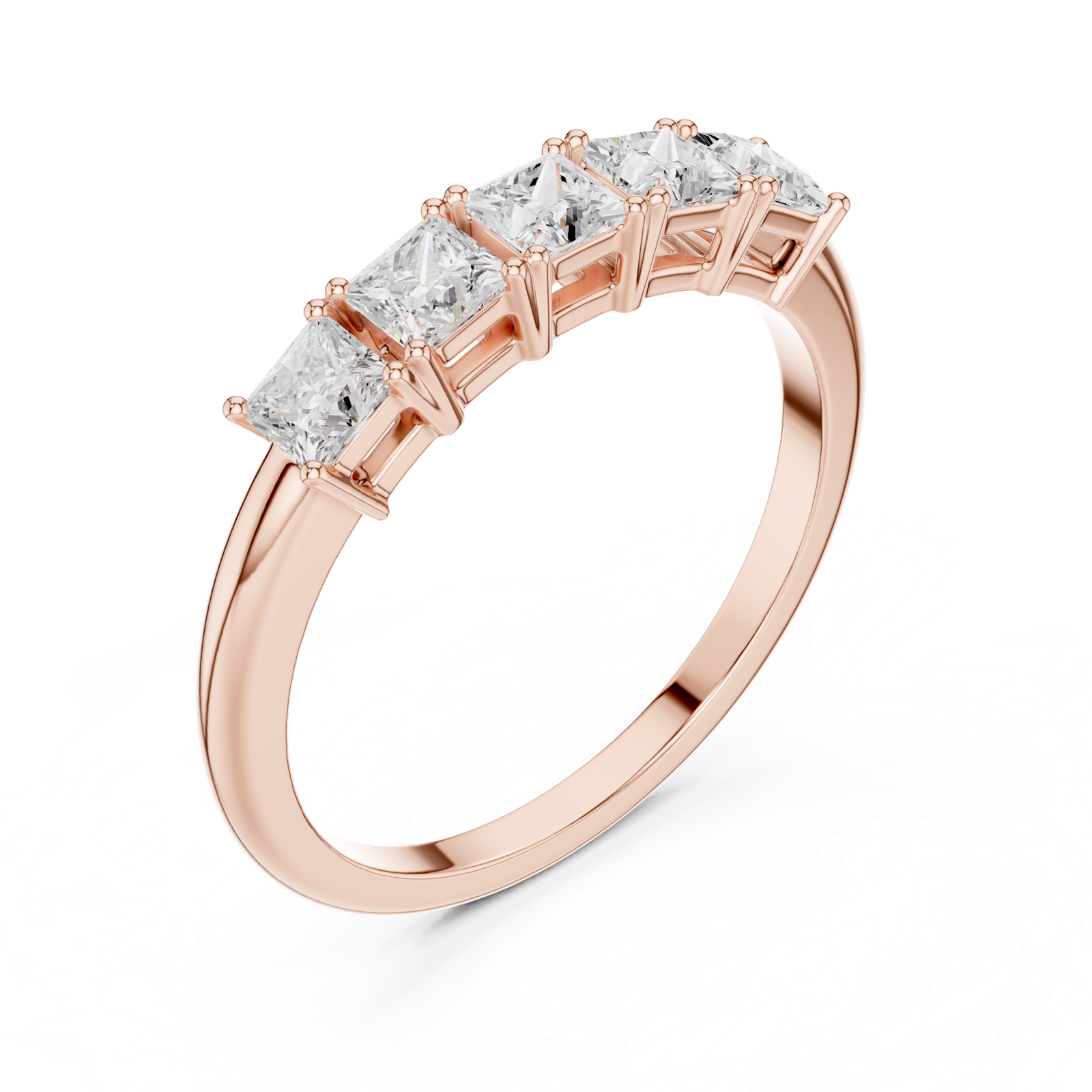 Gold Ring DDLR-424, Rose Gold, view 2
