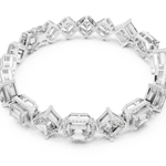 14K Solid Gold Lab Diamond Bracelet, White Gold, view 2