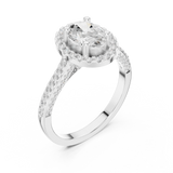 Gold Ring DDLR-415, White Gold, view 2
