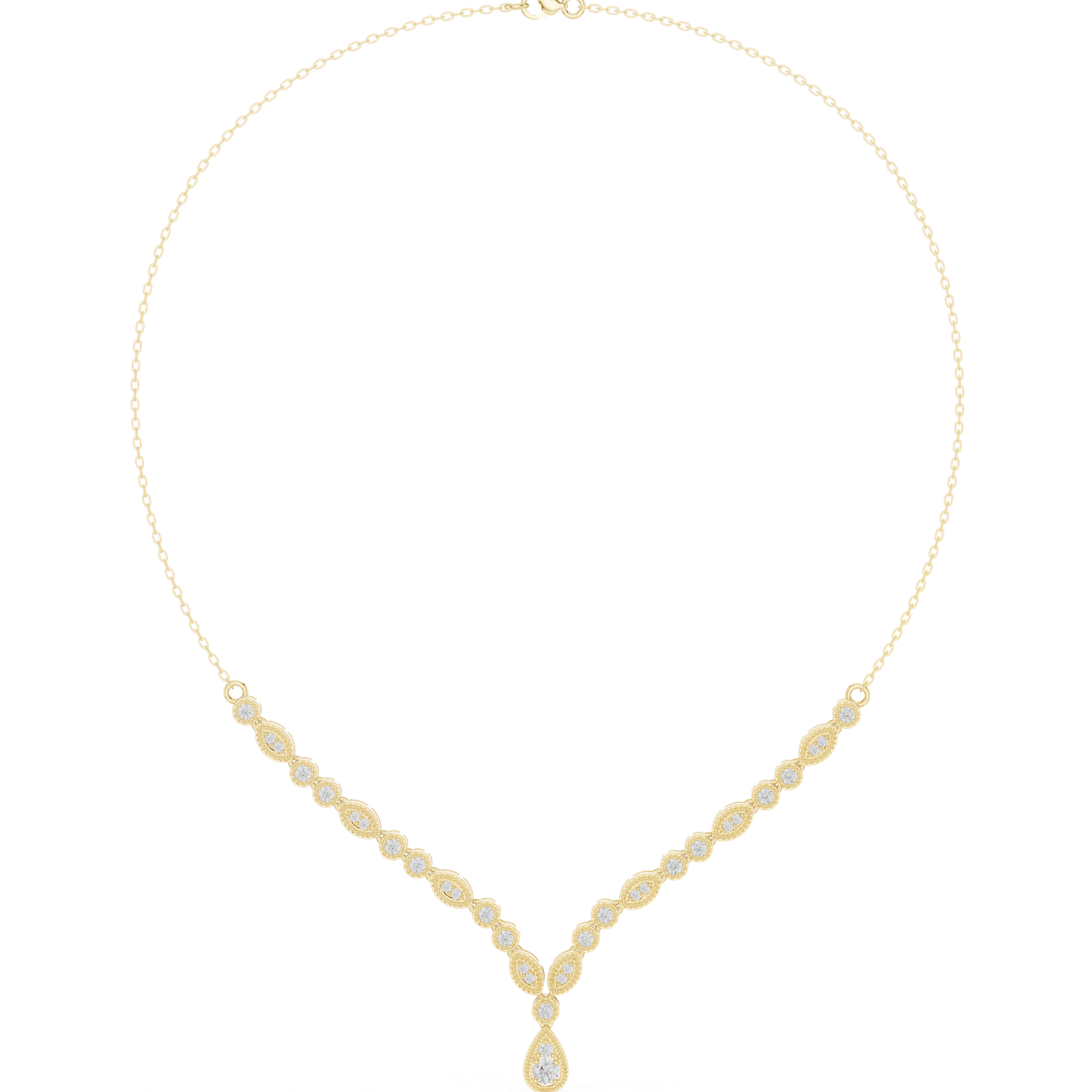 Gold Necklace SBWN (2), Yellow Gold, view 4