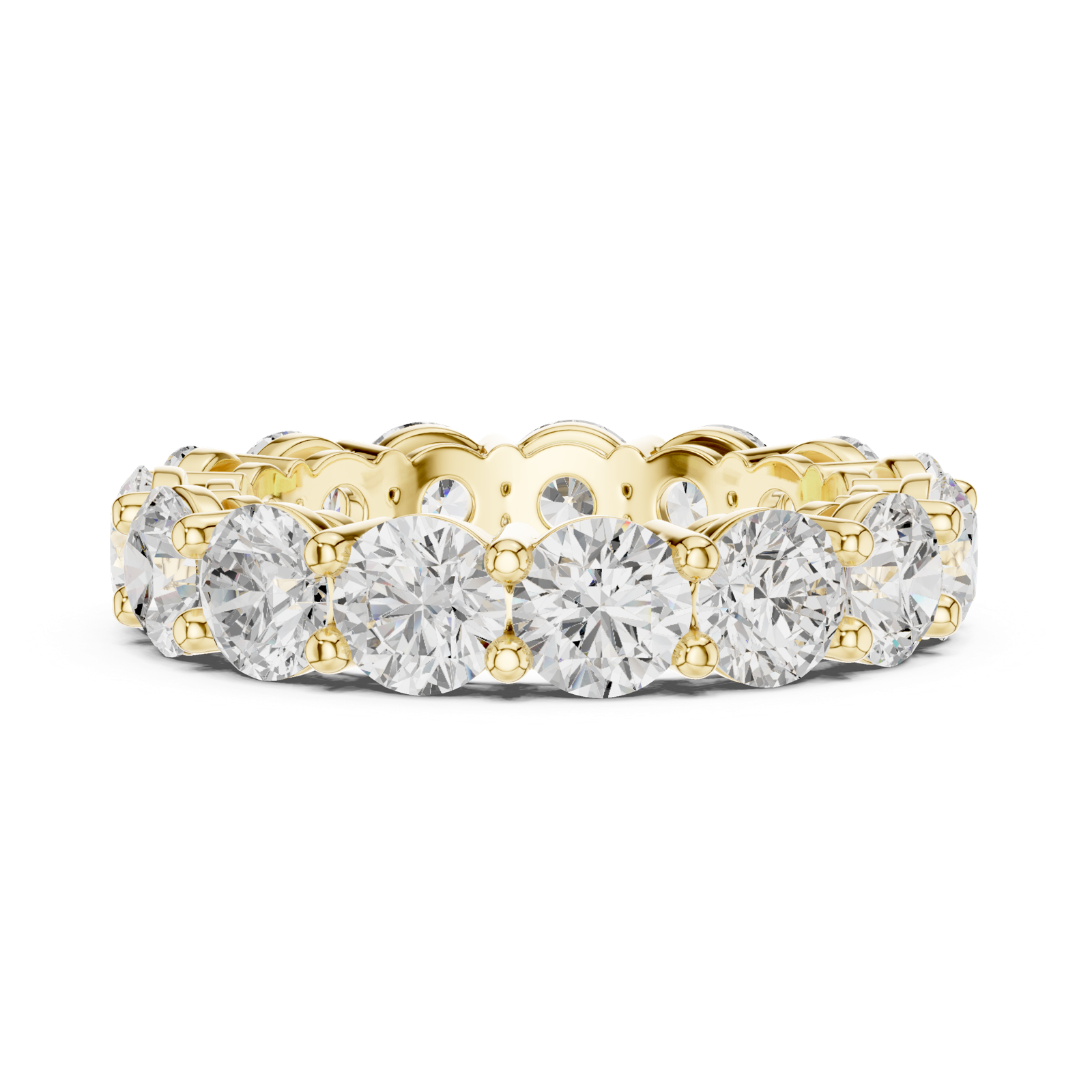 Gold Ring DDLR-690, Yellow Gold, view 3