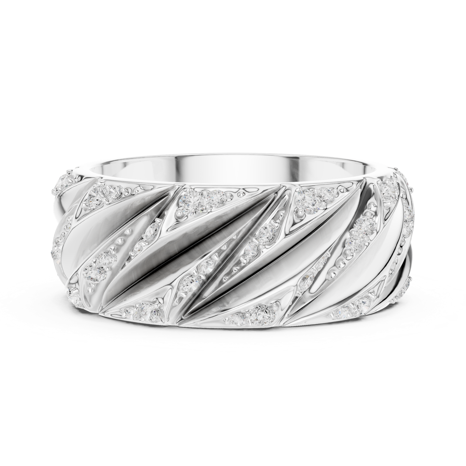 Gold Ring SBMR(7), White Gold, view 3