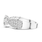 Gold Ring LR-0094, White Gold, view 3
