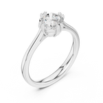 Gold Ring DDLR-540, White Gold, view 2