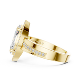 Gold Ring DDLR-355, Yellow Gold, view 3