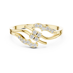 Gold Ring DR-6301, Yellow Gold, view 4