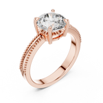 Gold Ring LR-0024, Rose Gold, view 2