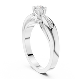 Gold Ring DDLR-839, White Gold, view 1
