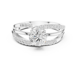 Gold Ring DDLR-356, White Gold, view 4