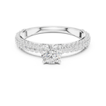 Gold Ring LR-0288, White Gold, view 4