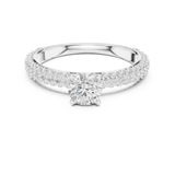 Gold Ring LR-0288, White Gold, view 4