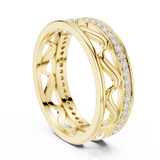 Gold Ring R25, Yellow Gold, view 1