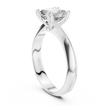 Gold Jewelry L36-8, Asscher center stone, White Gold, view 1
