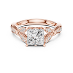 Gold Ring DDLR-937, Rose Gold, view 4