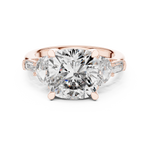 Gold Ring DDLR-195, Rose Gold, view 4