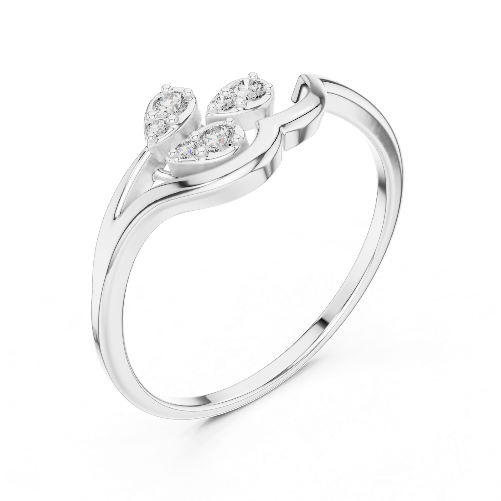 Gold Ring 1 (220), White Gold, view 2