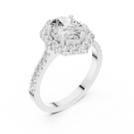Gold Ring DDLR-351, White Gold, view 2