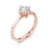 Gold Ring DDLR-547, Rose Gold, view 2