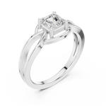 Gold Ring DDLR-499, White Gold, view 2