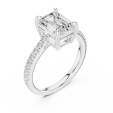 Gold Ring DDLR-876, White Gold, view 2