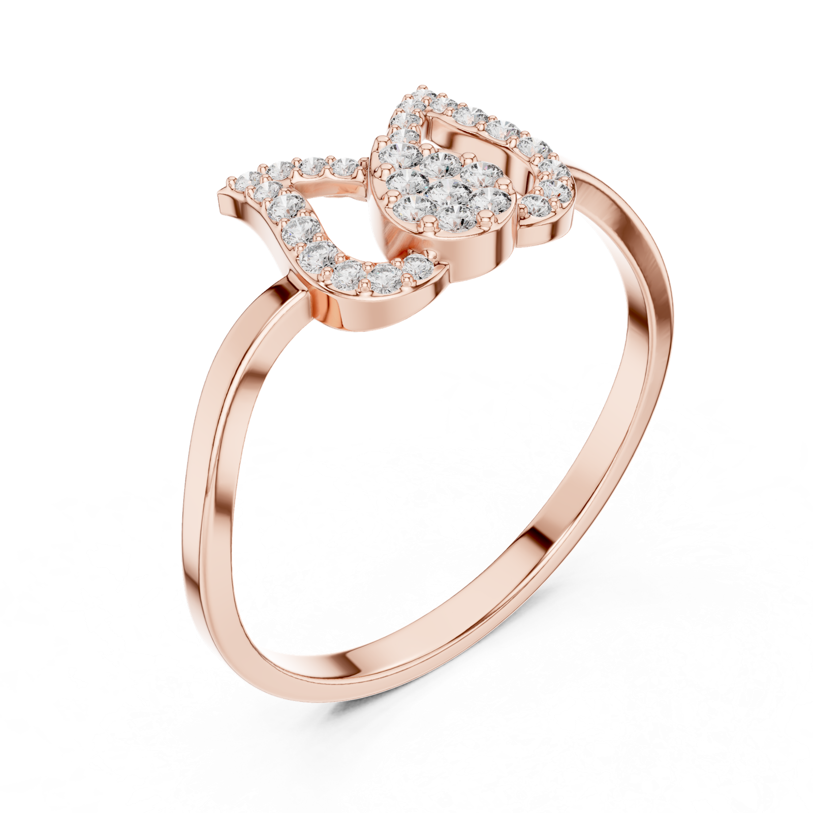 Gold Ring 1 (169), Rose Gold, view 2