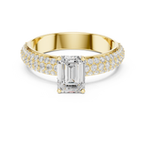 Gold Ring DDLR-1066, Yellow Gold, view 4