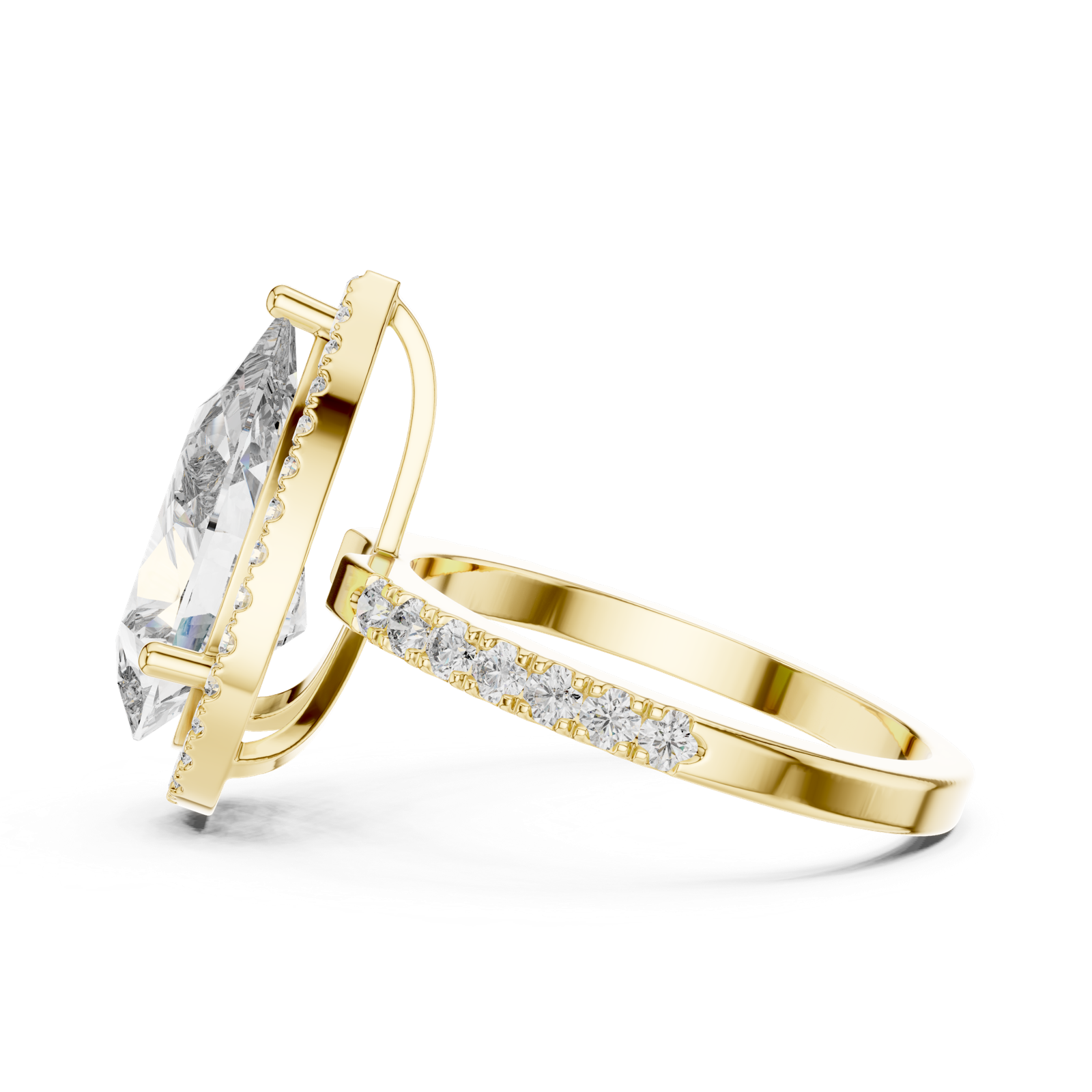 Gold Ring LR-0071, Yellow Gold, view 3