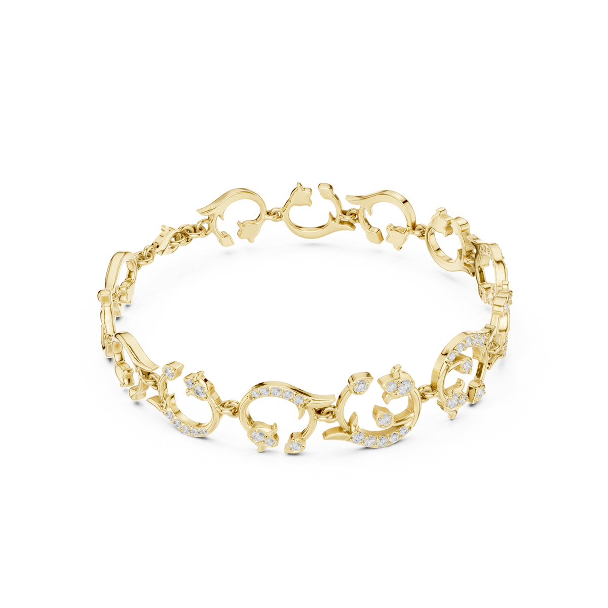 Gold Bracelet SBWB (9), Yellow Gold, view 1