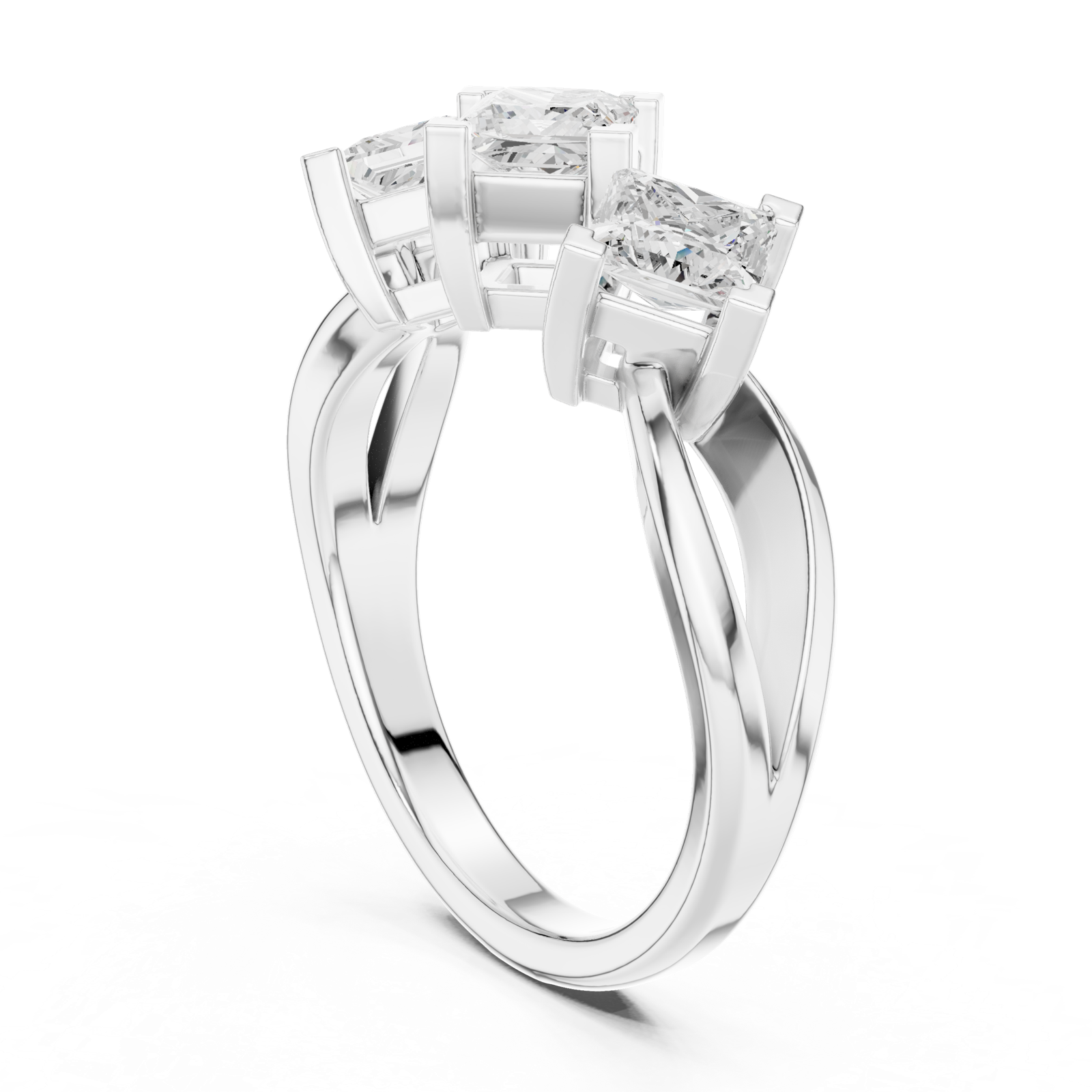 Gold Ring DDLR-488, White Gold
