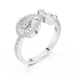 Gold Ring LR-01 (90), White Gold, view 2