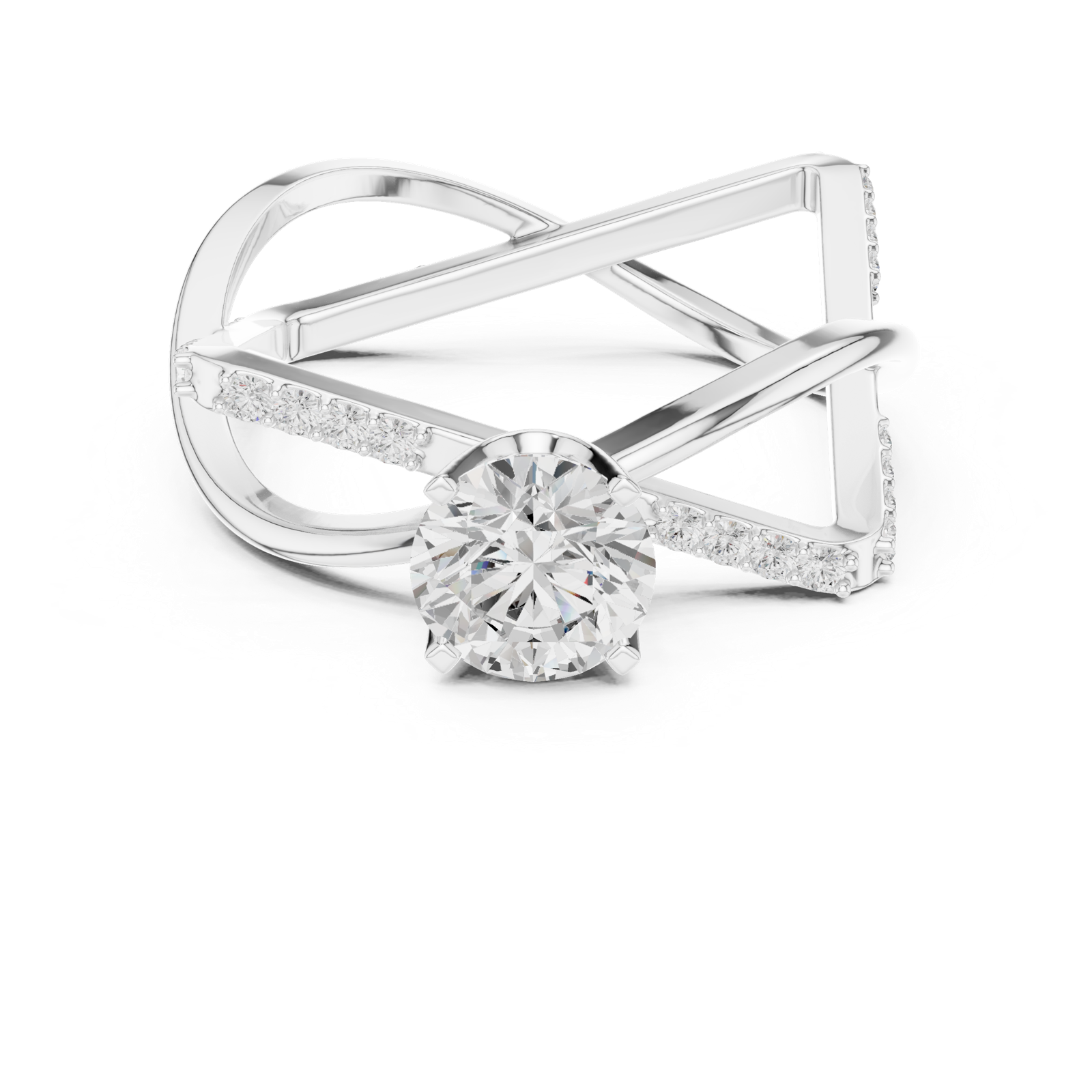 Gold Ring SBWR(50), White Gold, view 4