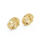 Gold Earrings 12-10011@E, Yellow Gold, view 3