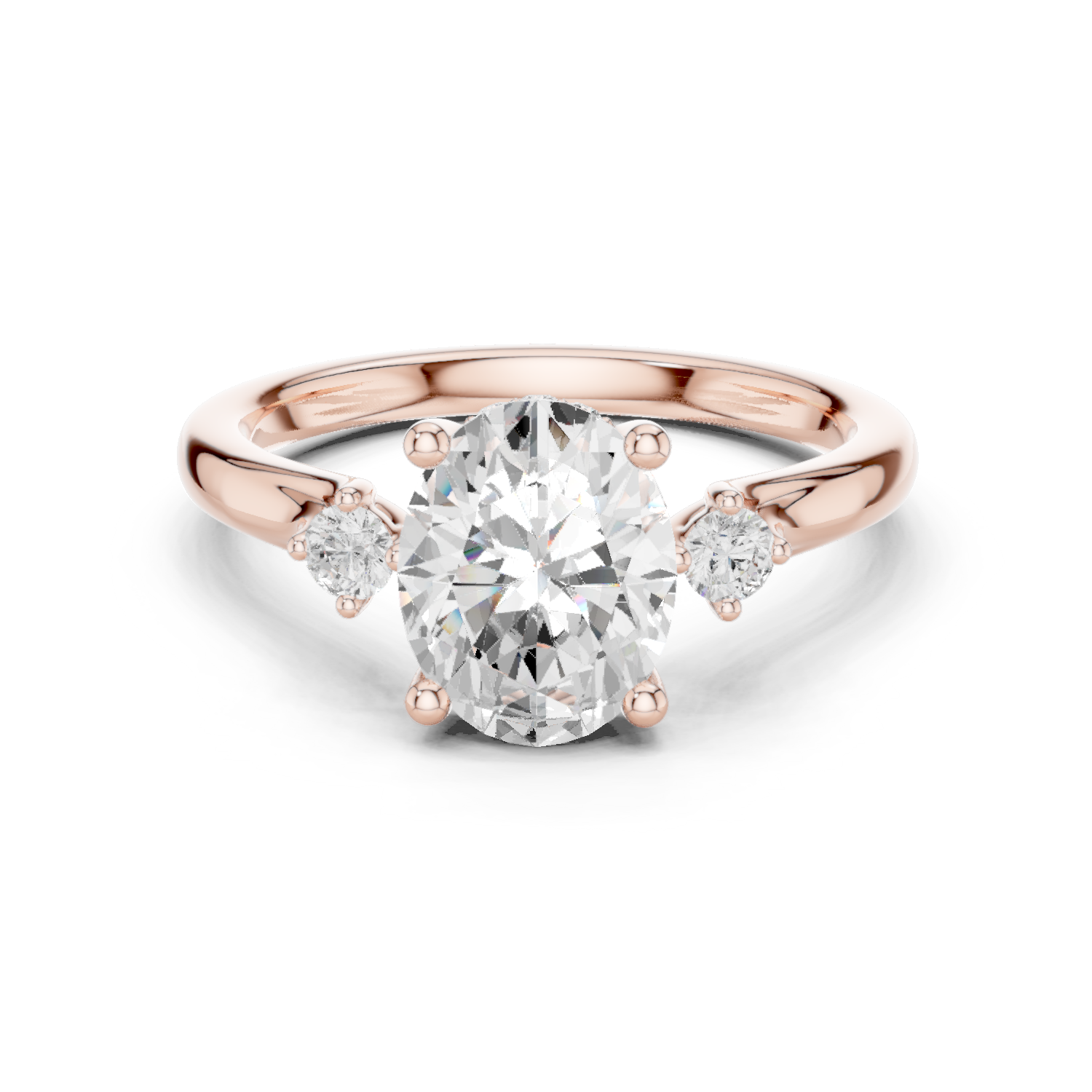 Gold Ring DDLR-865, Rose Gold