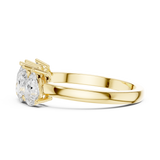 Gold Ring DDLR-1121, Yellow Gold, view 3