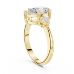 Gold Jewelry L35-66, Pear center stone, Yellow Gold, view 1