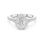 Gold Ring DDLR-911, White Gold, view 4