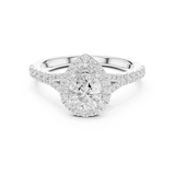 Gold Ring DDLR-911, White Gold, view 4