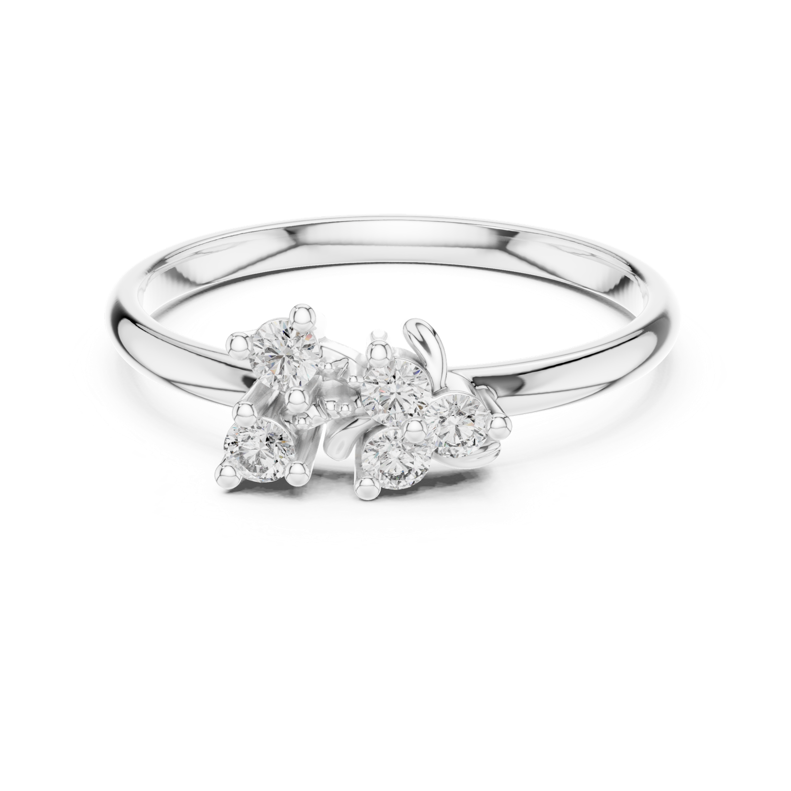 Gold Ring 1 (453), White Gold, view 4