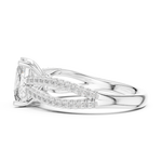Gold Ring DDLR-734, White Gold, view 3