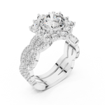 Gold Pendant 9-10018L_34, White Gold, view 2