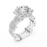 Gold Pendant 9-10018L_34, White Gold, view 2